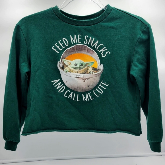 Star Wars Other - Star Wars Girls Cropped Top Pullovet Sweatshirt Large (10/12)